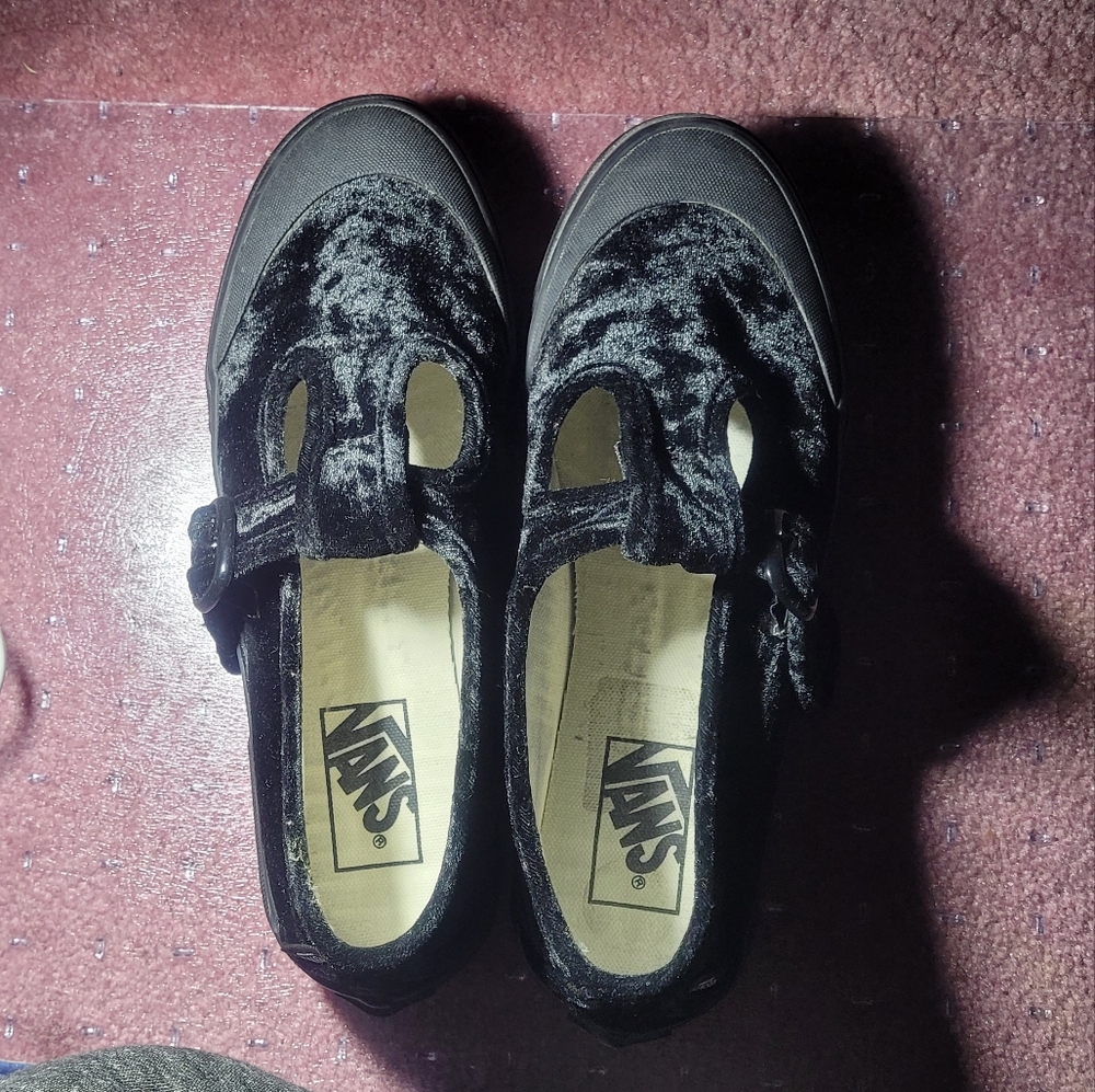 Vans Style 93 Velvet Mary Janes